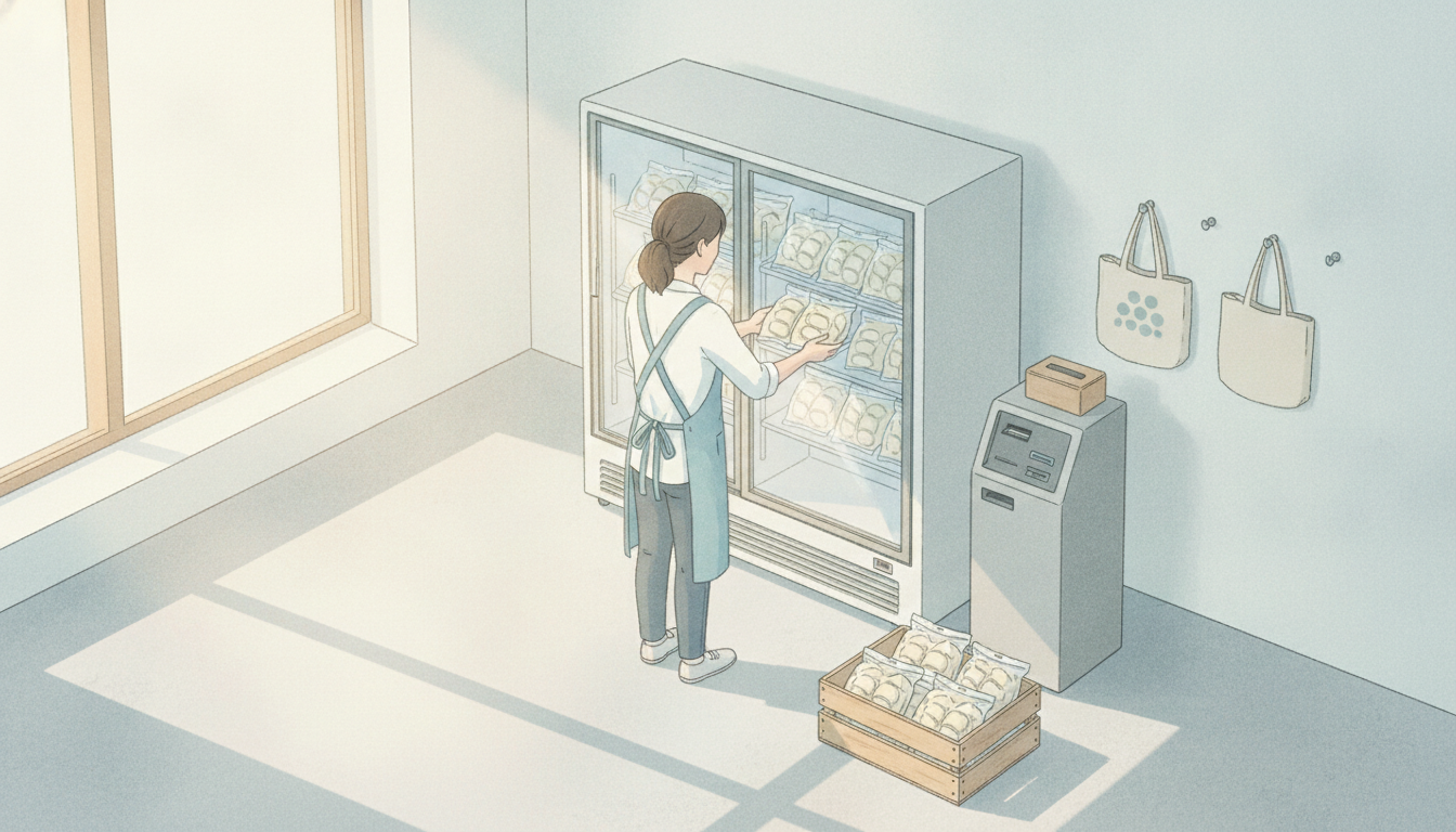 冷凍餃子の無人販売を始める方法と必要な準備